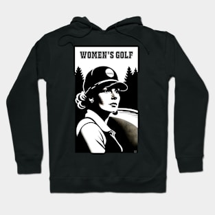 Women's Golf Poster Hoodie